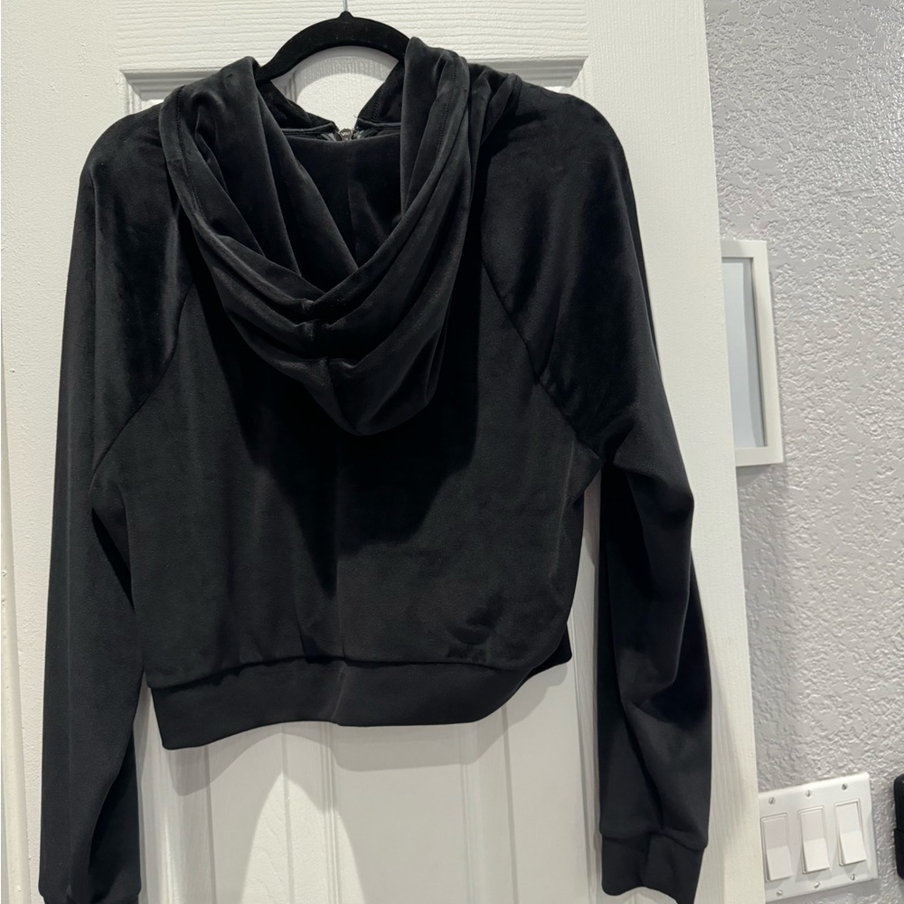 Victoria’s Secret black velour tracksuit
